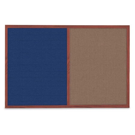 United Visual Products Slim Style Indoor Enclosed Corkboard, 36", UV504SCH-GOLD-CLOUD UV504SCH-GOLD-CLOUD